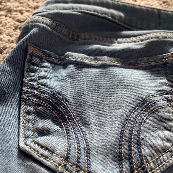 Hollister Blue skinny jeans size 3L. W-26 L-31 - Picture 7 of 13